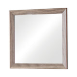 Kauffman Rectangular Mirror Washed Taupe - Ella Furniture