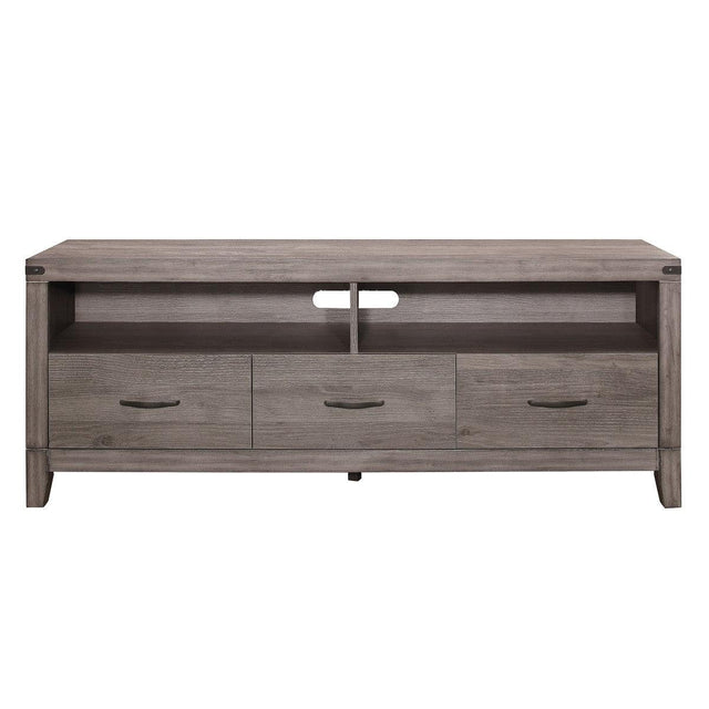 Woodrow Brownish Gray Modern Contemporary Industrial Premium Melamine Board Tv Console - Ella Furniture