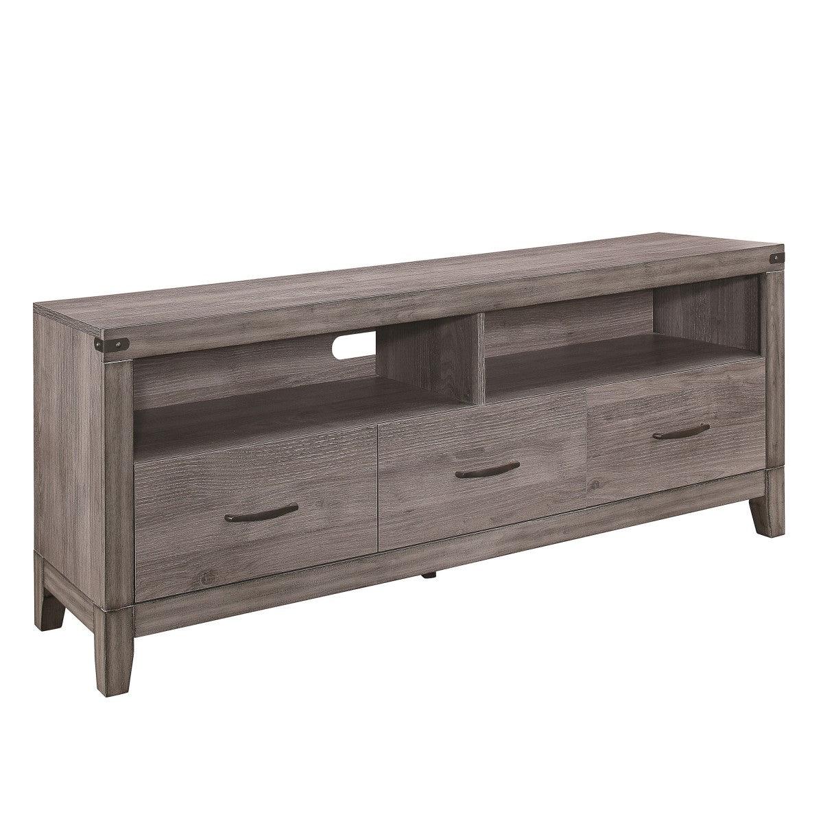 Woodrow Brownish Gray Modern Contemporary Industrial Premium Melamine Board Tv Console - Ella Furniture