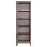 Woodrow Brownish Gray Modern Contemporary Solid Wood Premium Melamine Laminate Board Side Pier - Ella Furniture