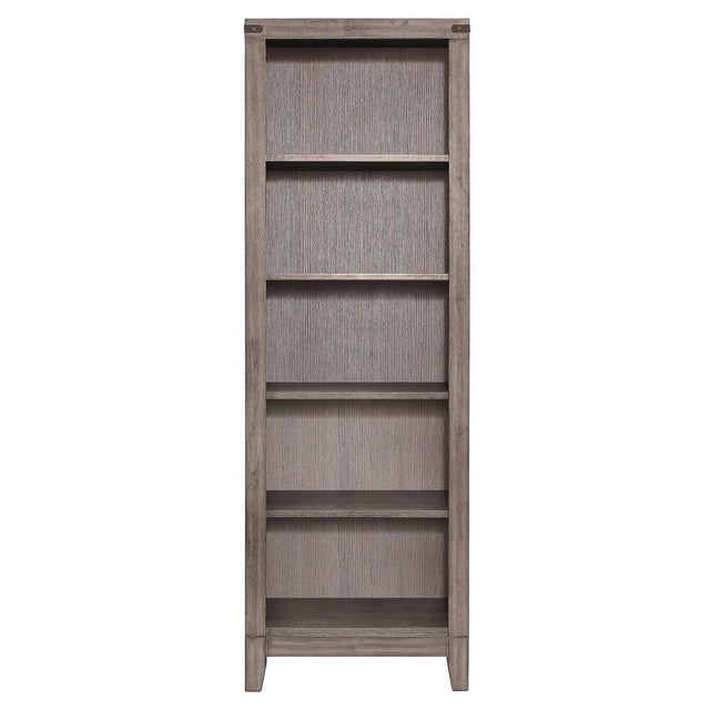 Woodrow Brownish Gray Modern Contemporary Solid Wood Premium Melamine Laminate Board Side Pier - Ella Furniture
