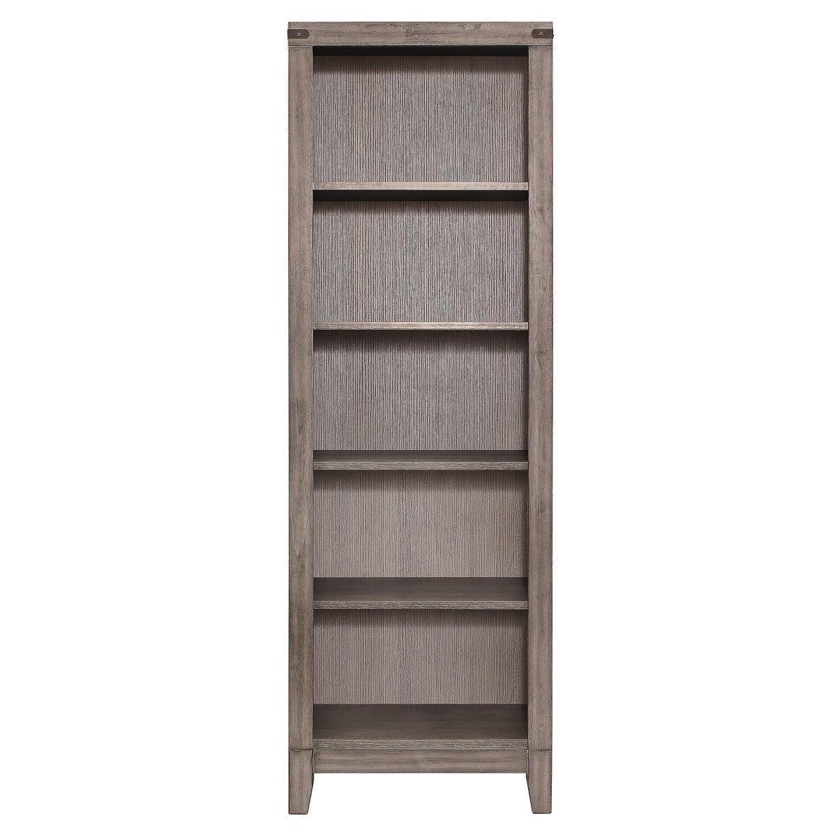Woodrow Brownish Gray Modern Contemporary Solid Wood Premium Melamine Laminate Board Side Pier - Ella Furniture