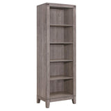 Woodrow Brownish Gray Modern Contemporary Solid Wood Premium Melamine Laminate Board Side Pier - Ella Furniture