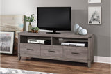 Woodrow Dark Modern Contemporary Traditional Metal Weathered Wood Storage Tv Console - Ella Furniture