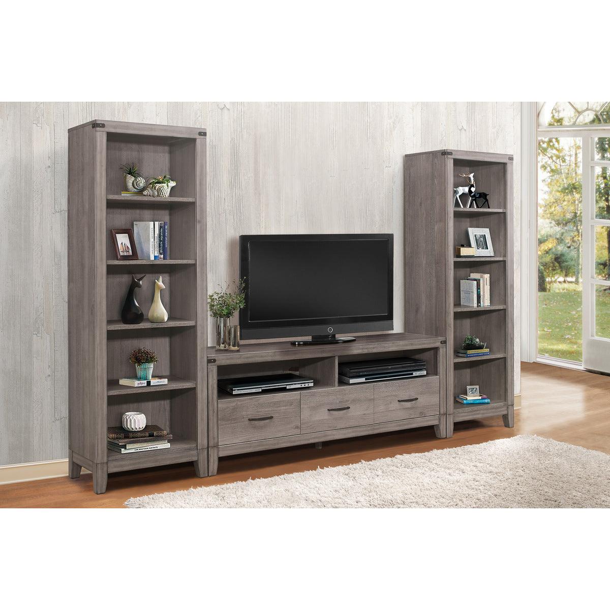 Woodrow Brownish Gray Modern Contemporary Industrial Premium Melamine Board Tv Console - Ella Furniture