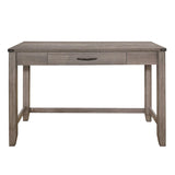 Woodrow Brownish Gray Finish Modern Sleek Premium Melamine Board Writing Desk 1 Dovetail Drawer - Ella Furniture