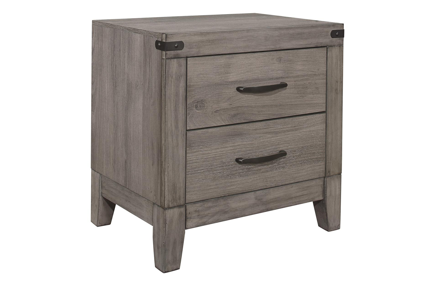 Woodrow Gray Bookcase Platform Bedroom Set