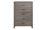 Woodrow Gray Bookcase Platform Bedroom Set