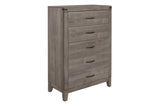 Woodrow Gray Bookcase Platform Bedroom Set