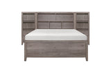 Woodrow Gray Bookcase Platform Bedroom Set
