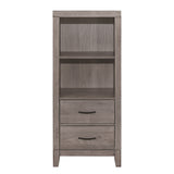 Side view of Garo Gray Wall Bedroom Set bed