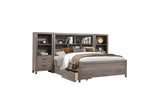 Woodrow Gray Bookcase Platform Bedroom Set