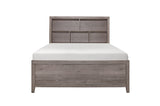 Woodrow Gray Bookcase Platform Bedroom Set