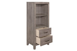 Woodrow Gray Bookcase Platform Bedroom Set