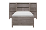Woodrow Gray Bookcase Platform Bedroom Set