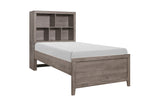Woodrow Gray Bookcase Platform Bedroom Set