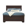Kauffman Eastern King Panel Bed Dark Cocoa - Ella Furniture
