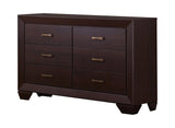 Kauffman Eastern King Panel Bed Dark Cocoa - Ella Furniture