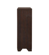 Kauffman 5-Drawer Chest Dark Cocoa - Ella Furniture