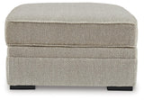 Calnita Sisal Velvet Ottoman With Storage - Ella Furniture