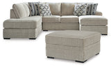 Side angle of Calnita Sisal Sectional Sofa