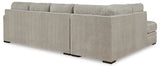 Detail of Sisal Velvet upholstery on Calnita 2-Piece Sectional