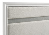 Wooden slat support and center legs of Miranda King Bed