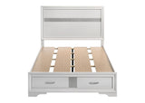 Drilled holes and hardware for easy assembly on Miranda bed