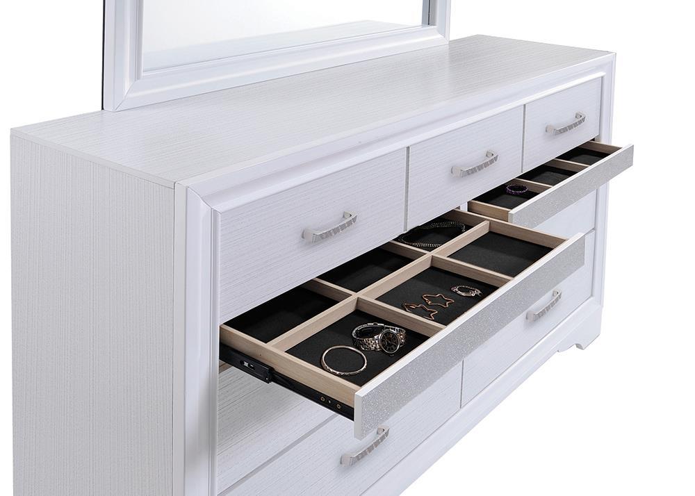 Miranda dresser drawer dovetail joinery close-up