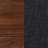 Robyn Wood Full Bed angled side with center support rail