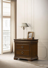 Side view of Garland nightstand showing drawer depth