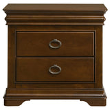 Top drawer open showcasing felt lining
