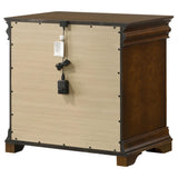 Nightstand crown molding and finish close-up