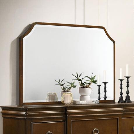 Garland dresser mirror side angle showing frame detail