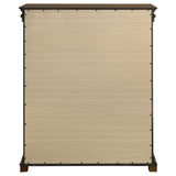 Garland 4-drawer chest of drawers in brown cherry finish, front view