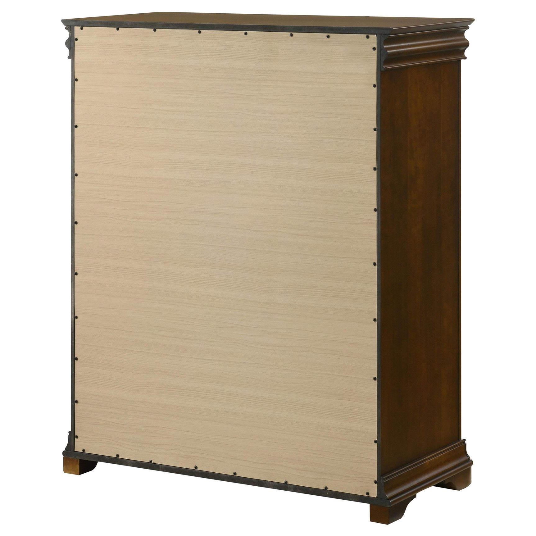 Garland 4-drawer chest of drawers in brown cherry finish, front view