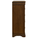 Garland 4-drawer chest of drawers in brown cherry finish, front view