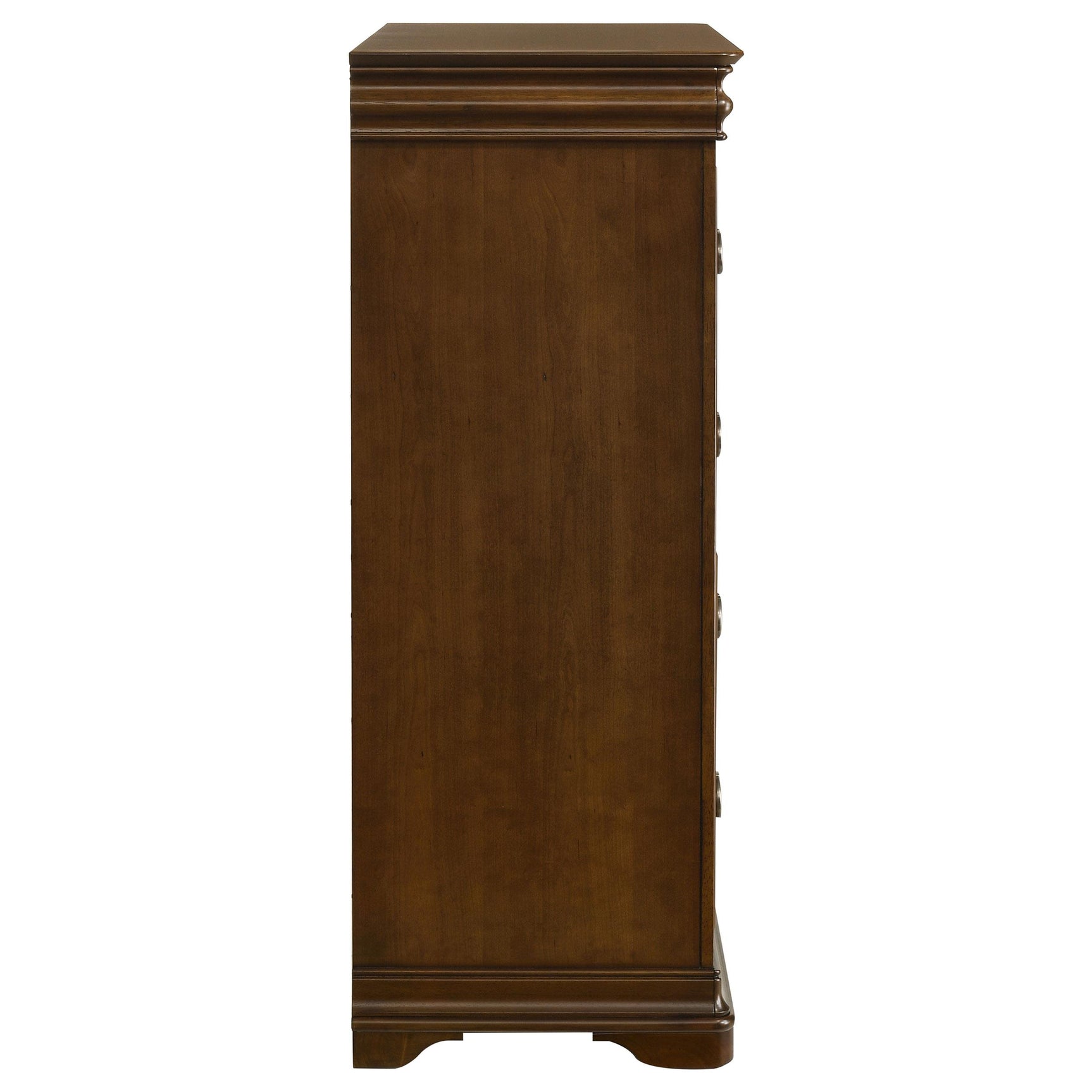 Garland 4-drawer chest of drawers in brown cherry finish, front view
