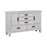 Franco 2-Drawer Nightstand drawer open showing felt lining