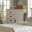 Franco 5-Drawer Chest Antique White front view