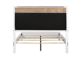 Barzini bed white frame molding accents