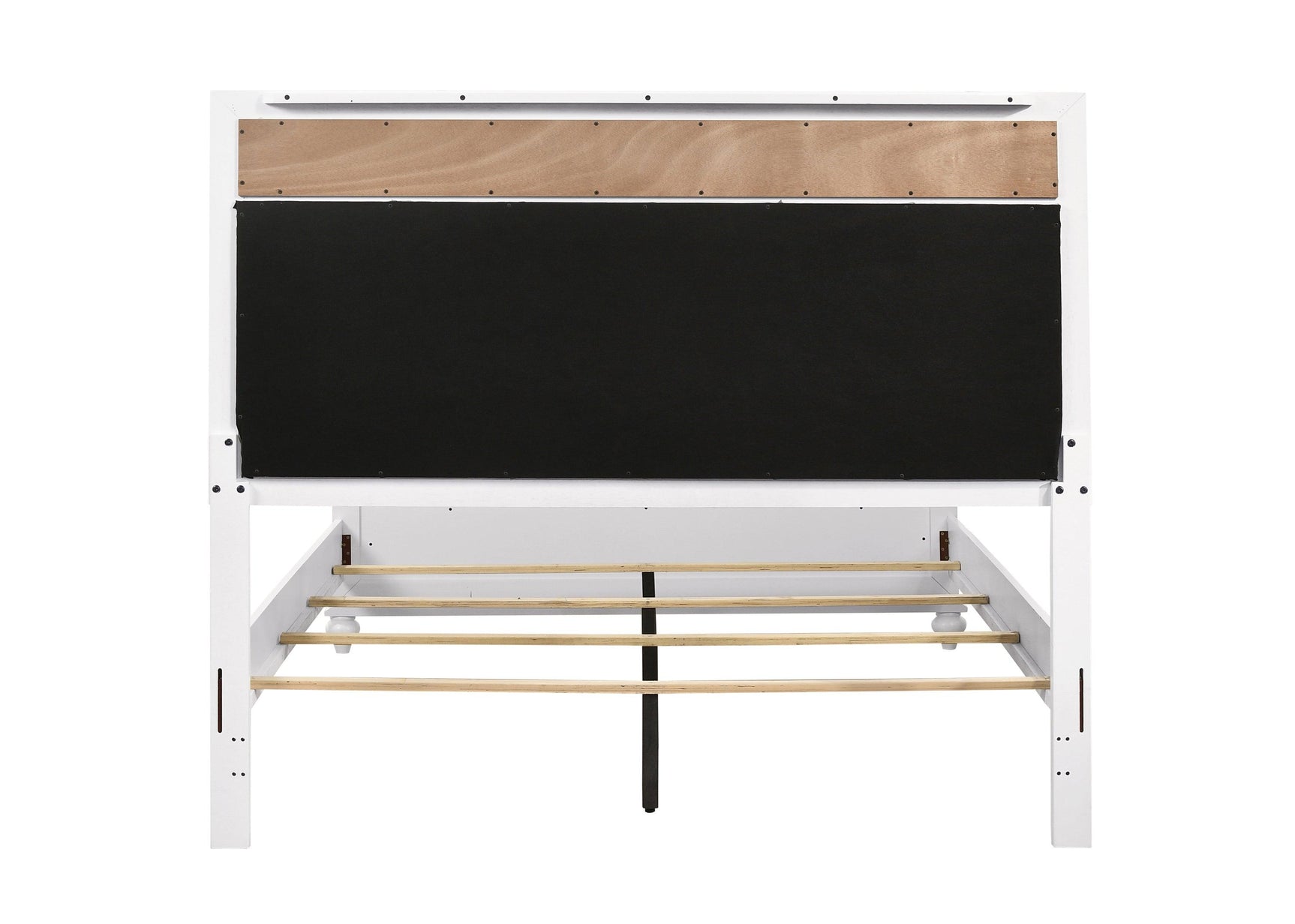 Barzini bed white frame molding accents