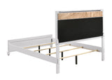 Barzini Queen Upholstered Panel Bed bedroom setup