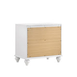 Barzini nightstand glittery acrylic panel detail