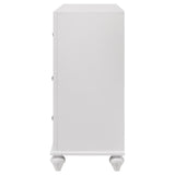 Barzini dresser crystal hardware close-up