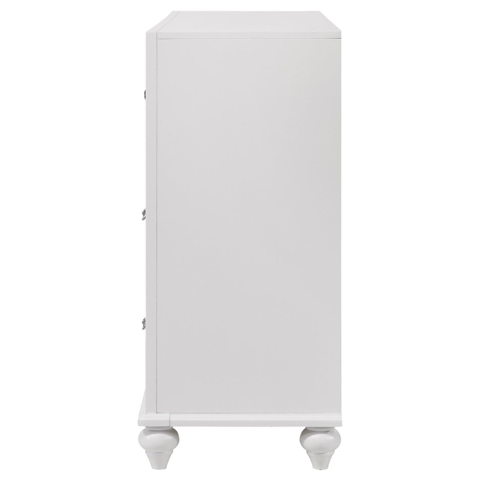 Barzini dresser crystal hardware close-up