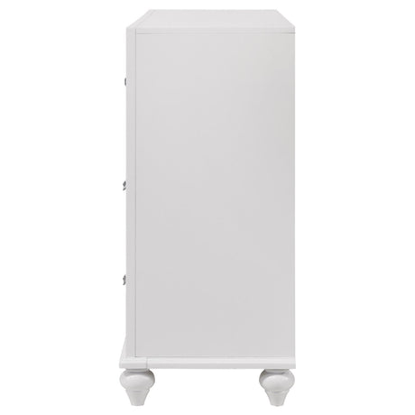 Barzini dresser crystal hardware close-up