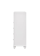 Barzini White Chest close-up acrylic glitter panel