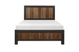 main view of Cooper dark ebony mahogany panel bedroom set bed