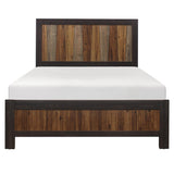 Cooper Multi-Tone Wire Brushed Faux-Wood Veneer Full Bed front view